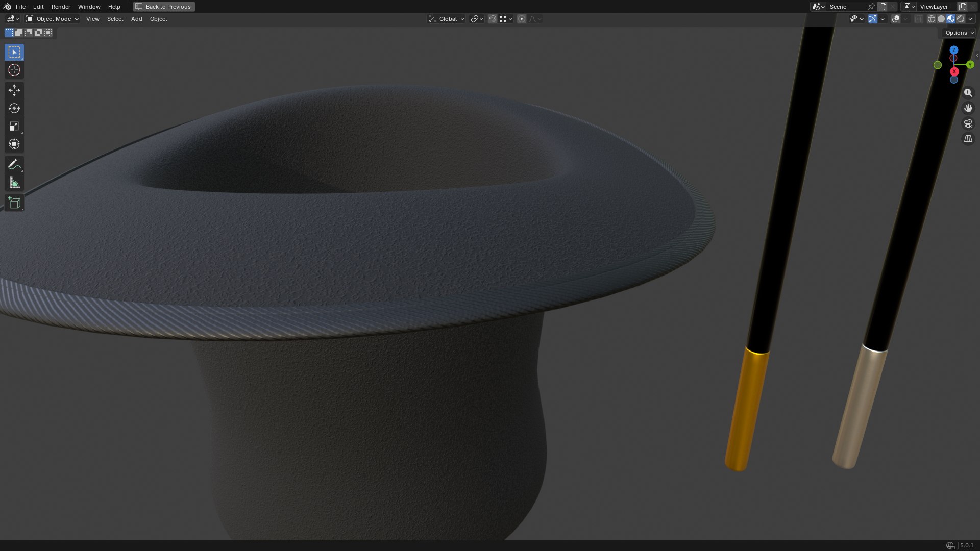 3D model Magic Hat And Wand PBR https://p.turbosquid.com/ts-thumb/90/7SI4Mn/cS/screenshot20260128123142/png/1769582091/1920x1080/fit_q87/1d9ce772d0a772318152a1433ebf6bead41f4f65/screenshot20260128123142.jpg