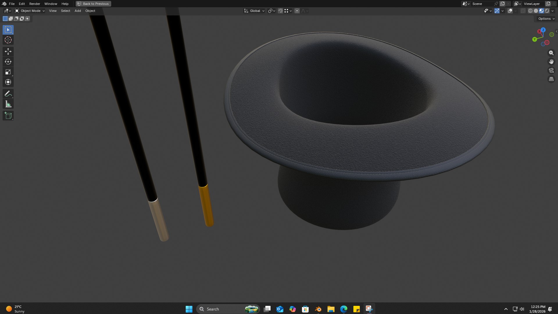3D model Magic Hat And Wand PBR https://p.turbosquid.com/ts-thumb/90/7SI4Mn/m4/screenshot20260128122535/png/1769582095/1920x1080/fit_q87/29e682a3b9ae84c5f0242e4516753835128a47cc/screenshot20260128122535.jpg