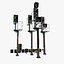 HV Railway Signal Mast Game Ready PBR Low Poly