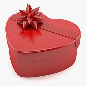 3d box heart shape model