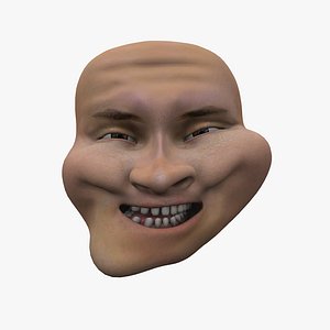 TROLLFACE MEME WITH BODY 3D model 3D printable