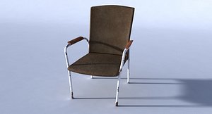 old rusted chair 3D model