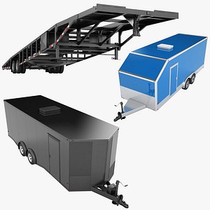 Car Hauler Trailer Collection 01