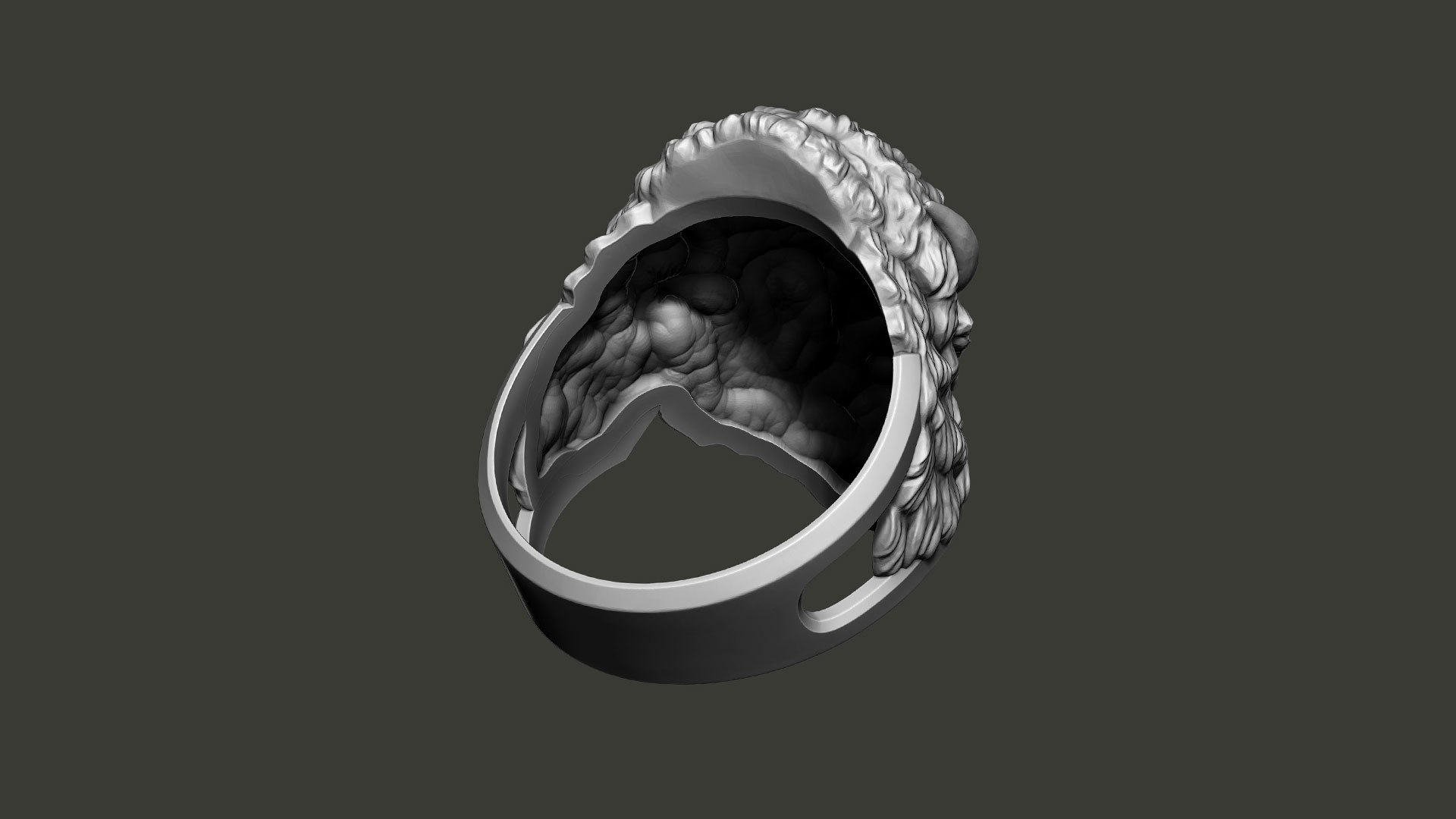 3D Model American Bison Head Ring Jewelry 3D - TurboSquid 1881692