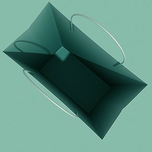 paper shopping bag 3d model