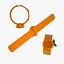 Disney Magic Band Slap Bracelet Orange Bird