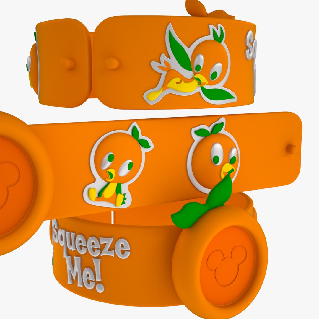Disney Parks Orange Bird MagicBand Slap Bracelet - Wearable For Walt Disney World