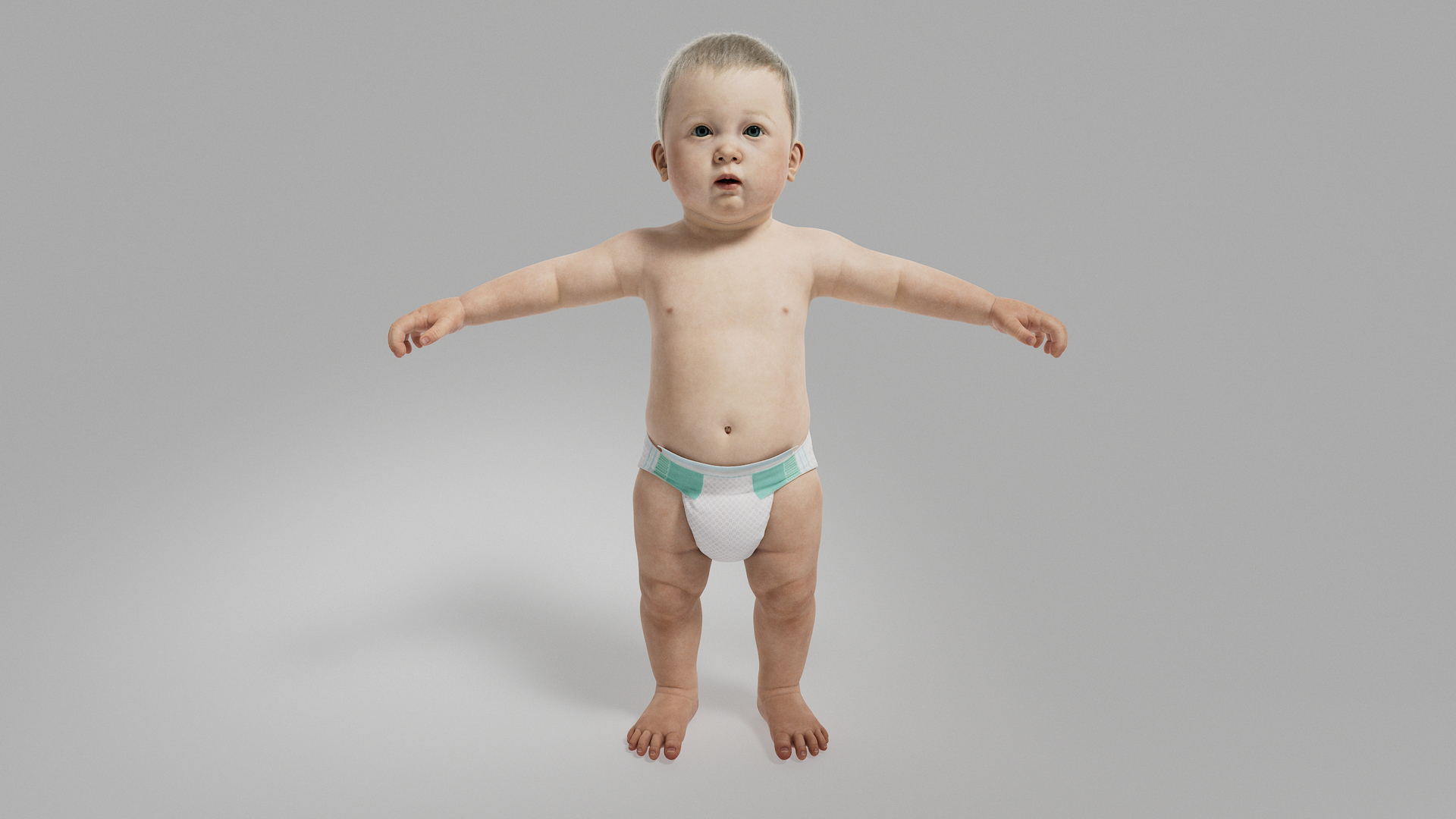 3D Baby Rigged 1 - TurboSquid 2207346