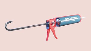 3D model silicone pistol
