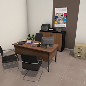 office desk 3d model