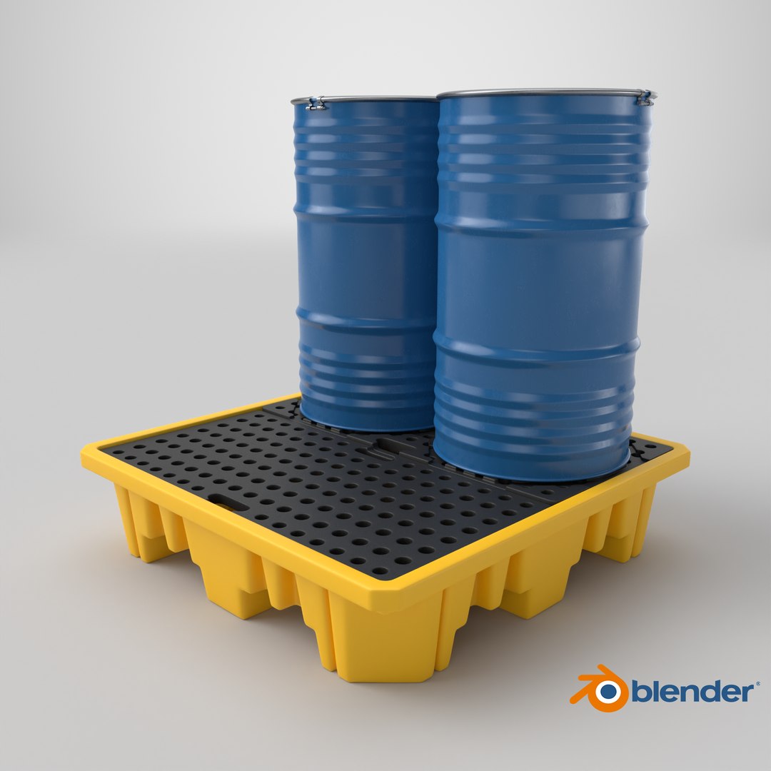 Spill Pallet With Barrels 3D model https://p.turbosquid.com/ts-thumb/90/PJEmrZ/5W/stemcell_blender_cycles_render/png/1712209498/1920x1080/fit_q87/2b688d552b34eb8ab9db11d91429ff497e99fc52/stemcell_blender_cycles_render.jpg