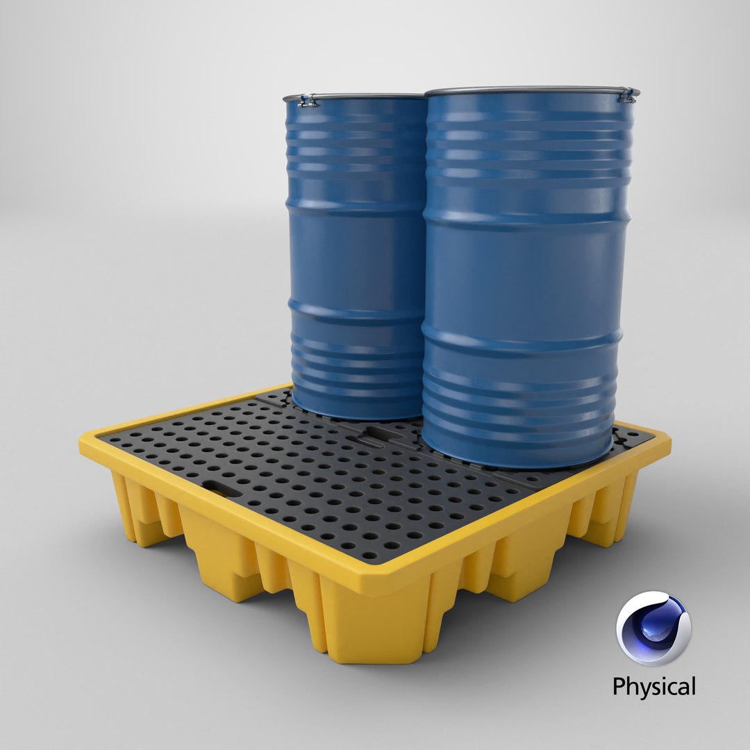 Spill Pallet With Barrels 3D model https://p.turbosquid.com/ts-thumb/90/PJEmrZ/Eo/stemcell_cinema_4d_physical_render/png/1712209507/1920x1080/fit_q87/de86730f7d8ac07af1de52bac4569f70084ba7ba/stemcell_cinema_4d_physical_render.jpg
