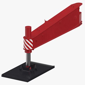 3D crane outrigger large 01 model