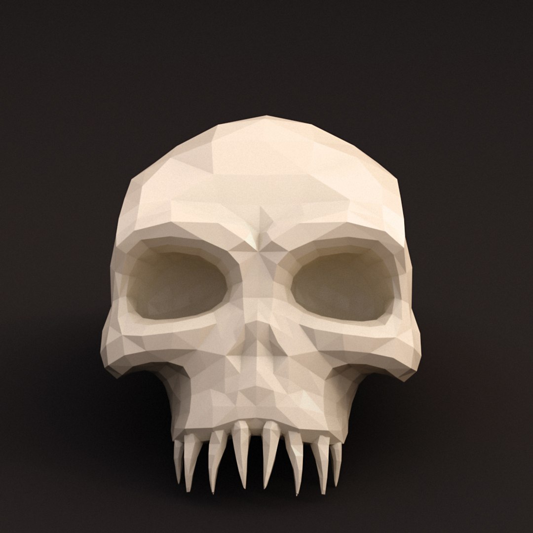 3d horror models. Skull 3d model Малополигональная. Череп 3d Low Poly. Low-Poly 3d model Skull. Череп 3d модель lowpoly.
