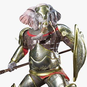 Loxodon Warrior 3D model