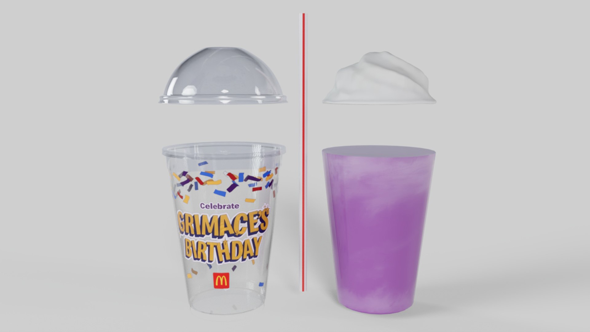 The McDonalds Grimace Shake 3D model https://p.turbosquid.com/ts-thumb/90/SFYx47/Ba/image10/png/1688538347/1920x1080/fit_q87/71a473c859cc047ef52e25773c7c1884f41b98f6/image10.jpg