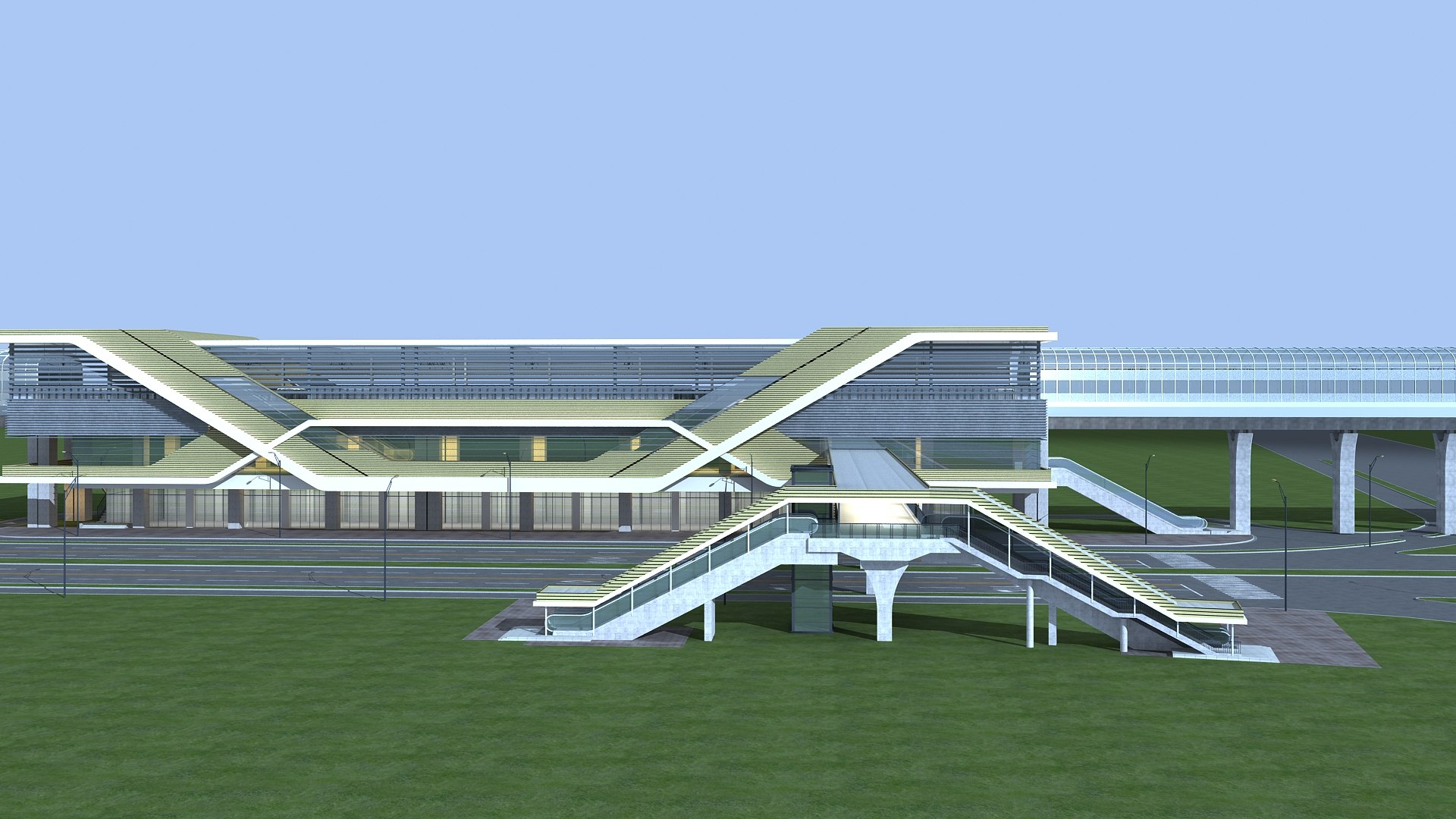 Light Rail Station 06 3D Model - TurboSquid 1754365