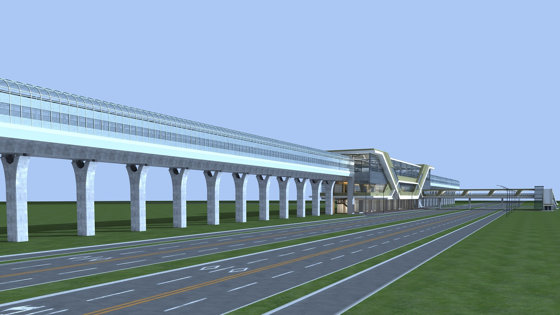 Light Rail Station 06 3D Model - TurboSquid 1754365