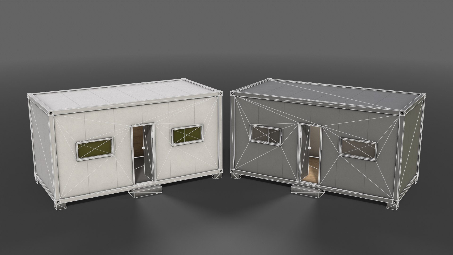 PBR Container House BB 20ft V3 3D Model - TurboSquid 2127184