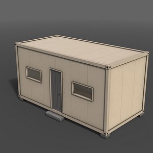 PBR Container House BB 20ft V3 3D model
