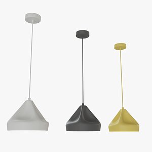 3d model modern chandelier dumpling