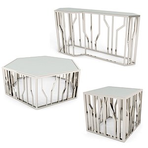 3D michael amini set table model