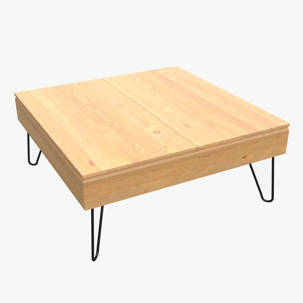 3D Rectangle Coffee Table 03 model