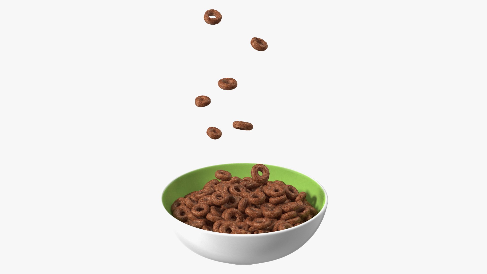 Chocolate Rings with Plate 3D model preview