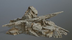 desert rocks 3D model