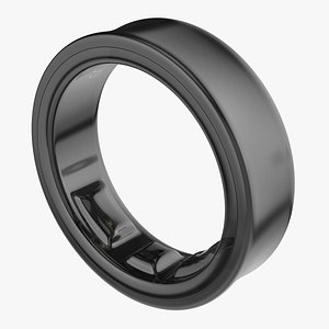 3D model Samsung Galaxy Ring Titanium Black