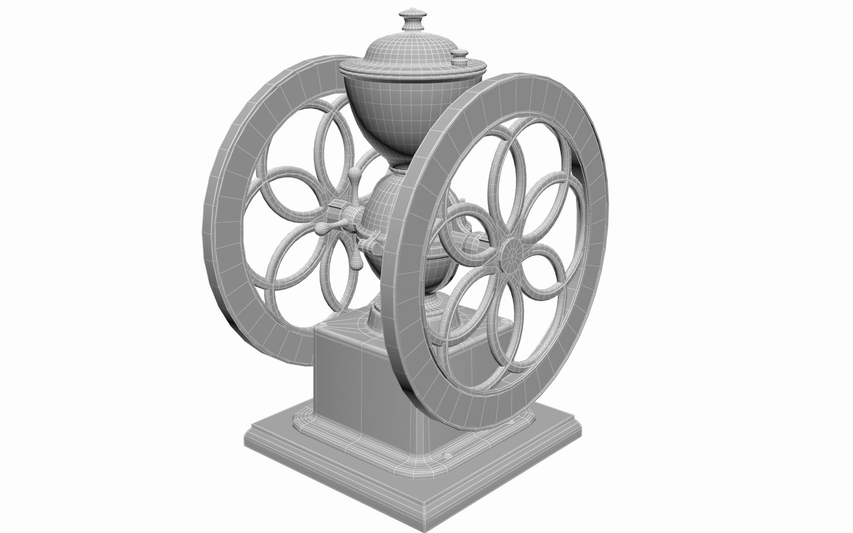 3D Antique Table Coffee Grinder TurboSquid 1894112