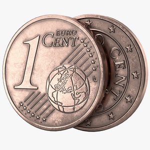 3D euro cent pbr
