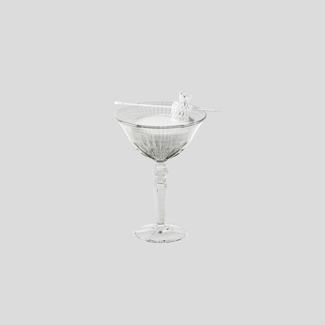Cocktail French Martini Model TurboSquid 1905803