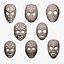 Pack de masques de hockey vintage Vol. 2