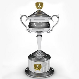 3D Australian Open 2022 Women Singles Trophy low poly L1604