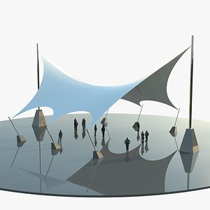 Futuristic Tensile Pavilion 9
