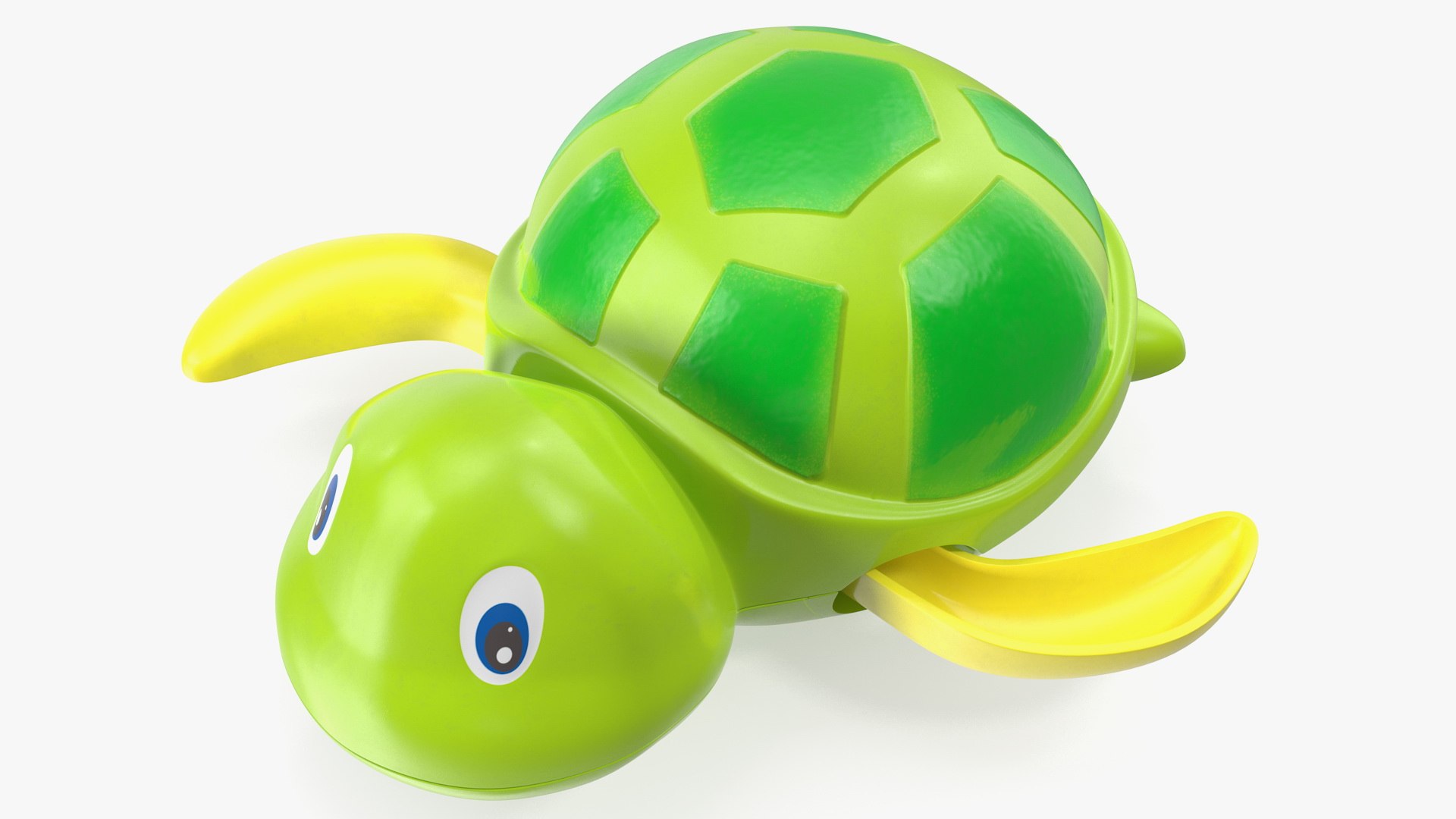 Wind Up Turtle Bath Toy 3D model preview