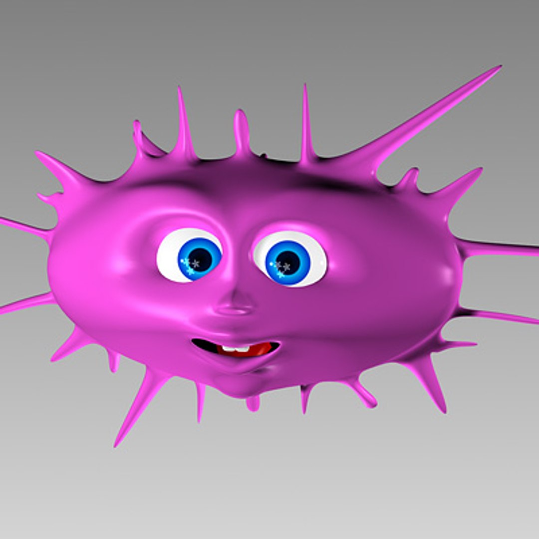 3d pink character model