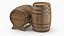 Wooden Barrel Set 02