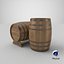 Wooden Barrel Set 02