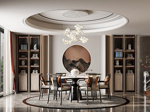 Modern dining room 3D model