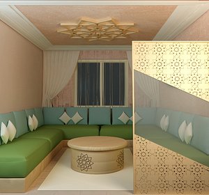 3D moroccan interior design