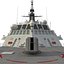 littoral combat ship uss 3d model