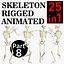 Skeleton Rigged Animated 25 in 1 Pack 8