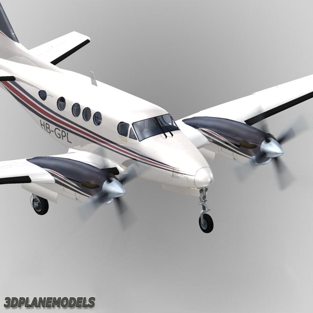 Beechcraft C90 King Air 3d Model