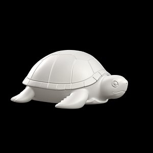 3D Happy Cartoon Turtle model