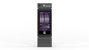 Bus Stop Digital Signage Display 3D