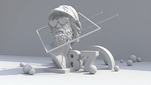 3D model plaster statue20220524