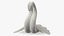 Beautiful Towel Swan Spread Wings White
