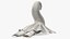 Beautiful Towel Swan Spread Wings White